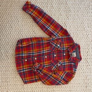 Plaid Flannel Boys Shirt, XL (10-12)